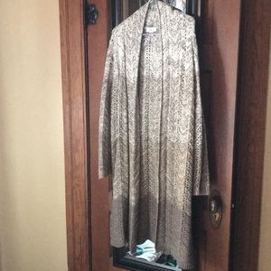 Knee length cardigan